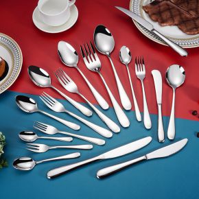 Hight Quality Forks and Spoons Set Cutlery Fork Stainless Steel Gold Luxury Spoon Kitchen Cutelry silver Flatware Sets