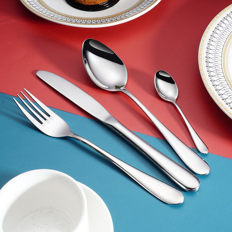 Hight Quality Forks and Spoons Set Cutlery Fork Stainless Steel Gold Luxury Spoon Kitchen Cutelry silver Flatware Sets