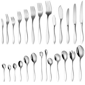 High Quality Stainless Steel Tableware Knife and Spoon Set Fork