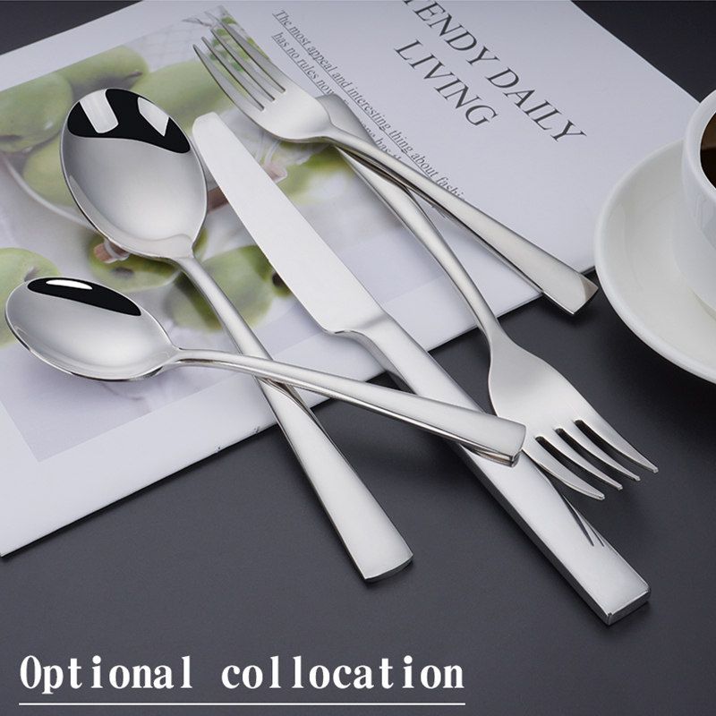 Manufacturer Wholesale Luxury Hotel Restaurant Gift 28 Pcs Stainless Steel Flatware Silverware Cutlery Set