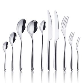 Korea Dinner Coffee Tea Dessert 10 Pcs Stainless Steel Spoon Fork Knife Silverware Cutlery Wedding Flatware Set