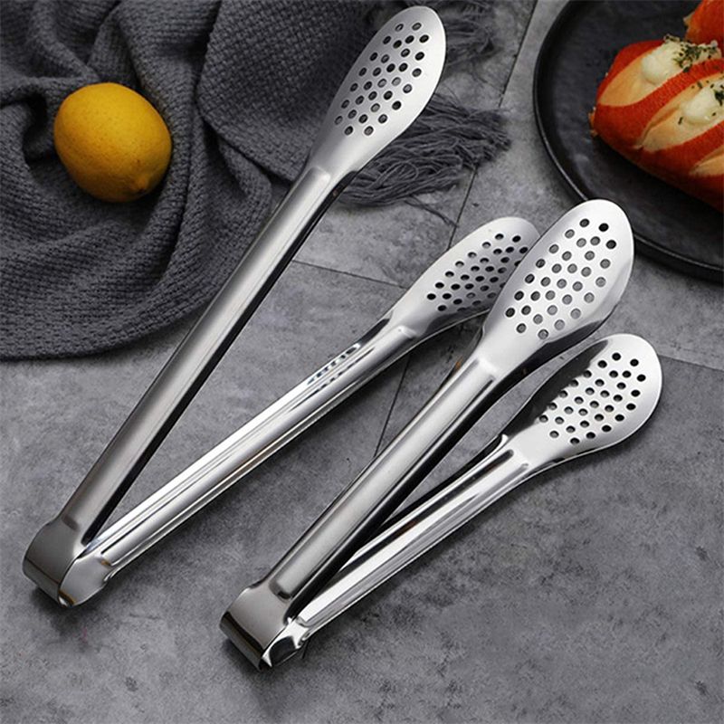 4 Pack Buffet Tongs,Stainless Steel Serving Tongs Serving Utensils (7inch,9inch)