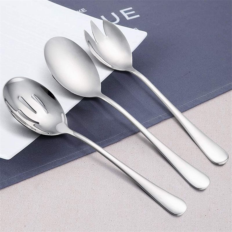 Serving Utensils, 8-Piece Stainless Steel Hostess Serving Set