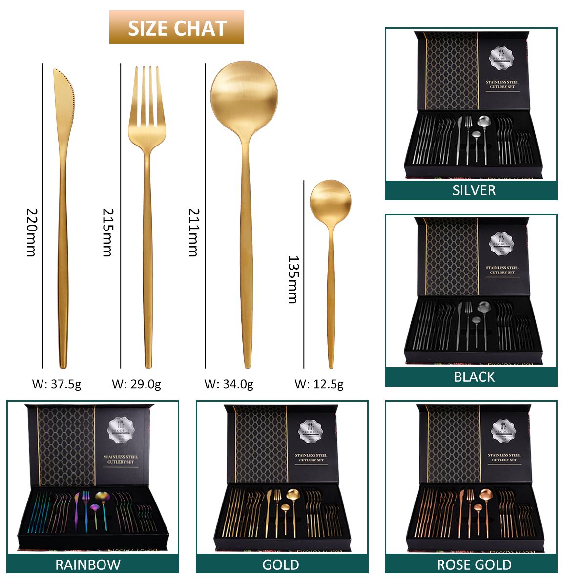 Bulk Silverware Flatware China Gold Stainless Wedding Spoons Cheap Rada Cutlery Wholesale