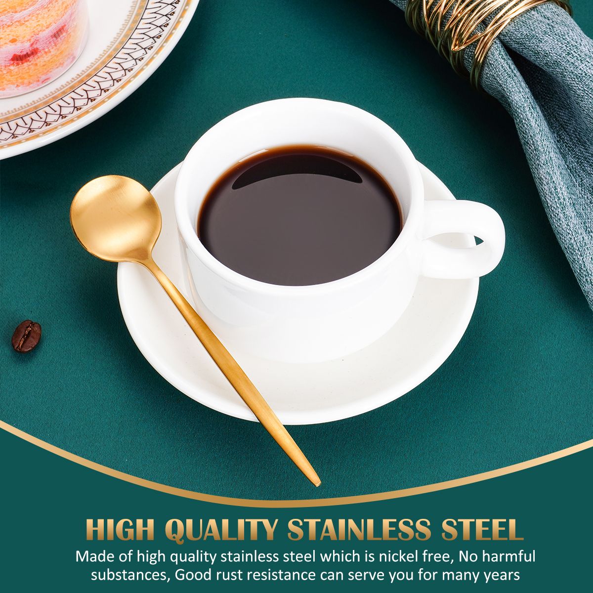 Bulk Silverware Flatware China Gold Stainless Wedding Spoons Cheap Rada Cutlery Wholesale