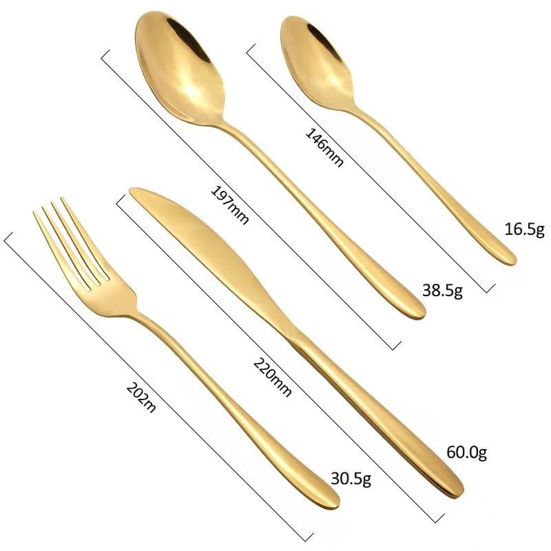 Plated Manufacturers International 18 10 China Rogers Manufacturing Silverware Gold Flatware Wholesale