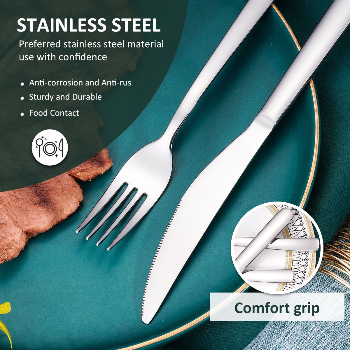 Wholesale Restaurant Cutlery William Rogers Sons Silverware China Wm Son Set Stainless Spoon And Fork Supplier Philippines