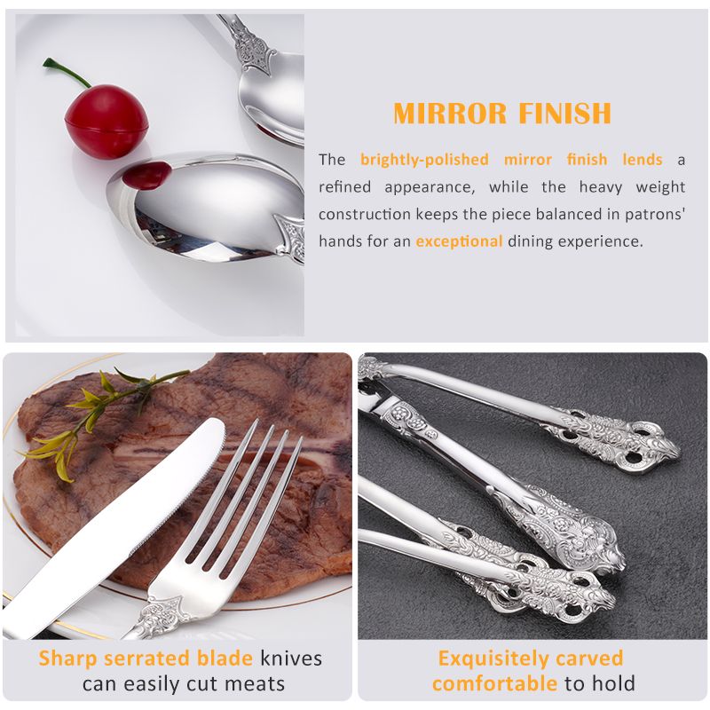 Flatware 18 10 Spoons And Forks Yogurt Bulk Silverware Wholesale Cutlery Sets