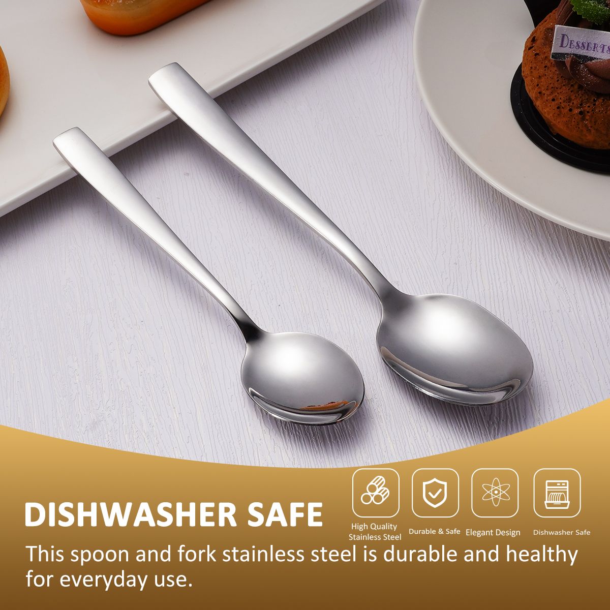 Wedding Spoons Cheap Silverware Rada Cutlery Wholesale Gold Flatware Bulk