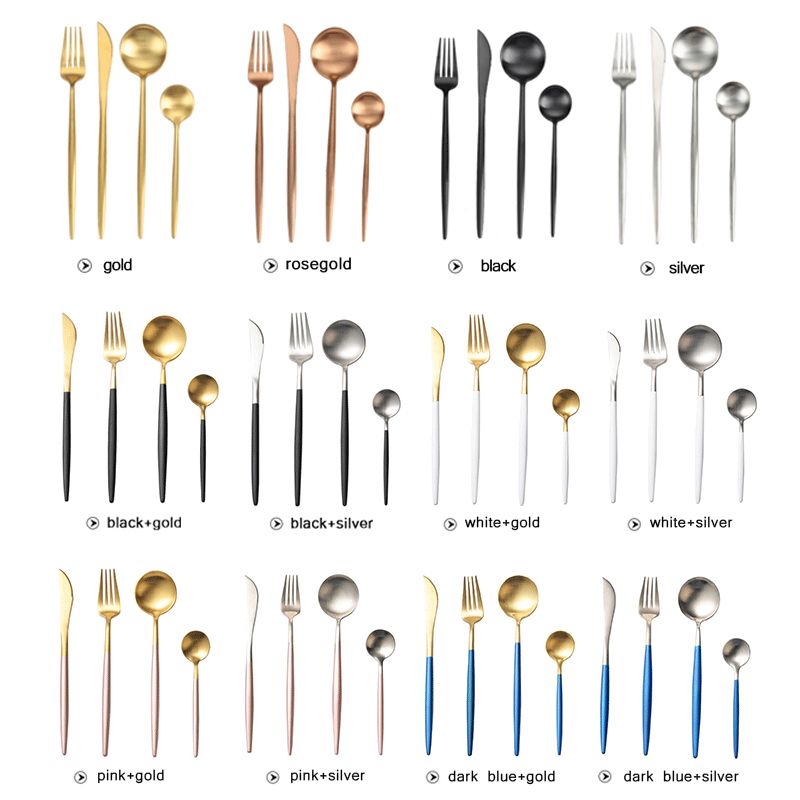 Flatware Spoons And Forks Tea Cafe Jason Bateman Silver Coffee Spoon Factory Manufacturer Supplier Black Silverware Set