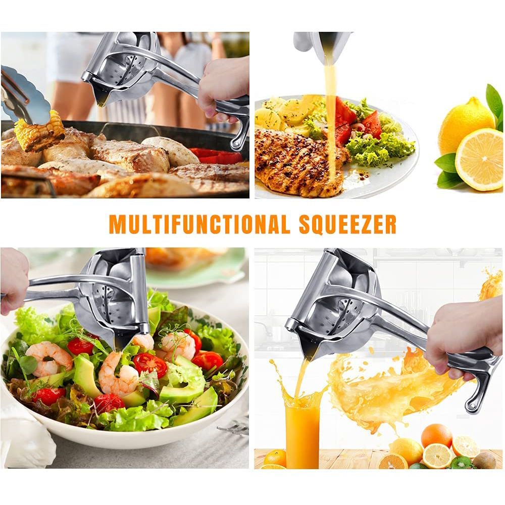 Manual Kitchen Tools Stainless Steel Fish Shape Hand Held Detachable Juicer Citrus Fruits Orange Press Lemon Lime Squeezer