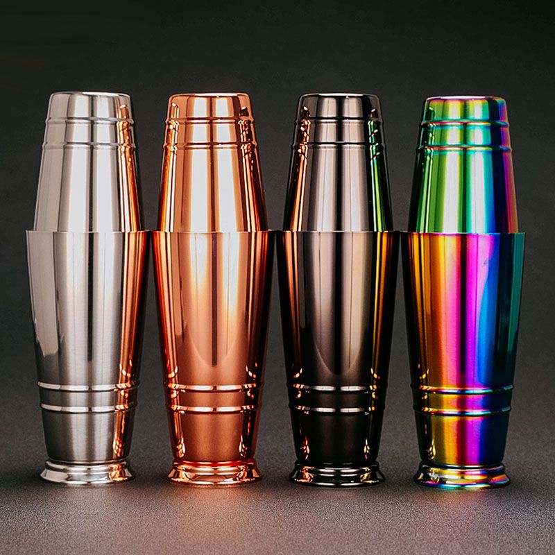 Custom Mixology Bartender Tool 550ml 750ml Boston Shaker Metal Stainless Steel Martini Cocktail Shaker