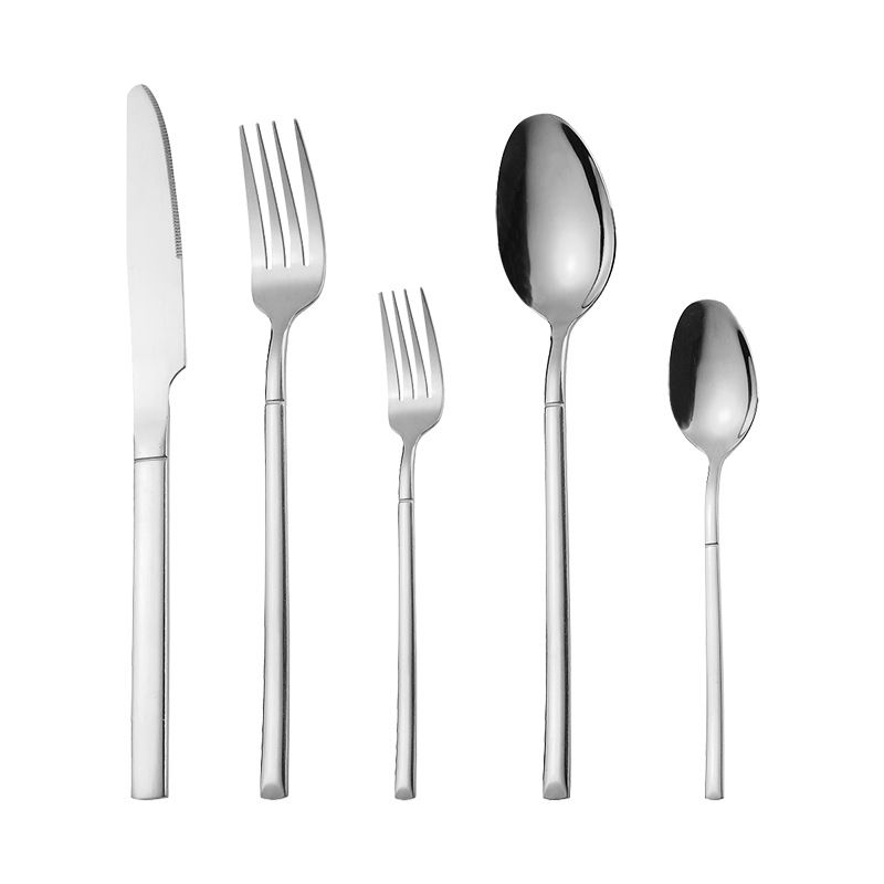 Thickened Cutlery Set with Knife, Fork, Spoon, Mirror Polished Dishwasher Safe
